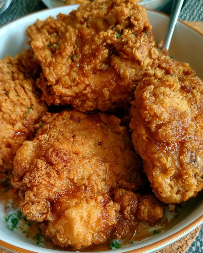 Delicious country-style fried chicken served with sides